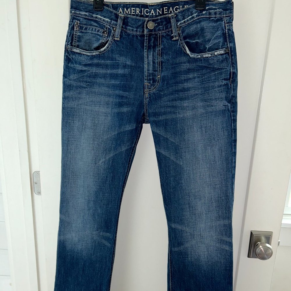 American Eagle low rise bootcut jeans sz 34/32 EUC LN